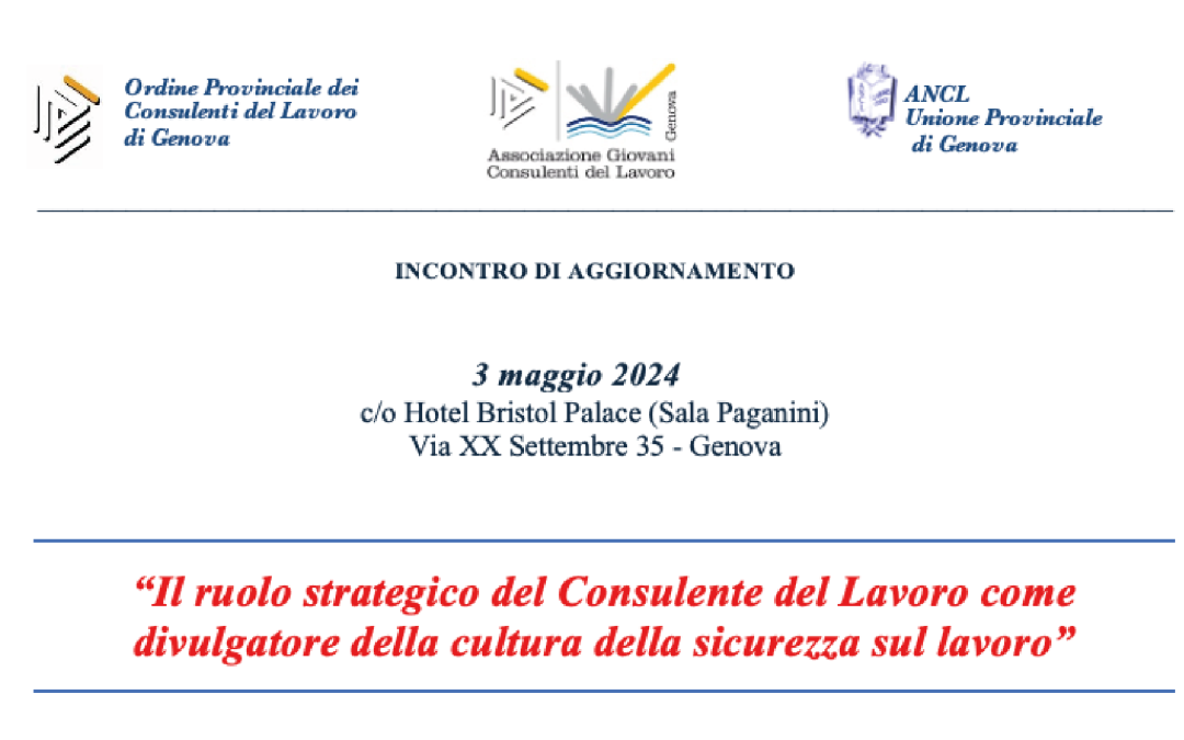 Evento Consulenti del lavoro