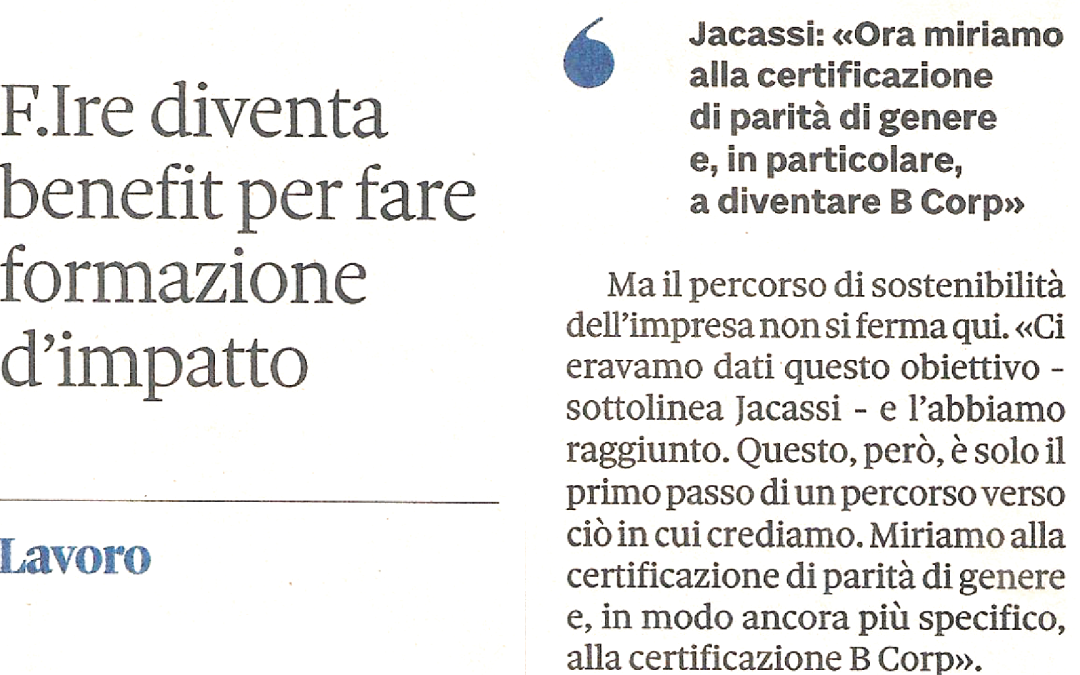 Articolo SOLE24ORE_F.IRE