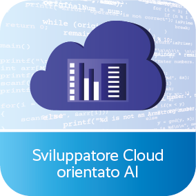 Icona Sviluppatore Cloud orientato AI